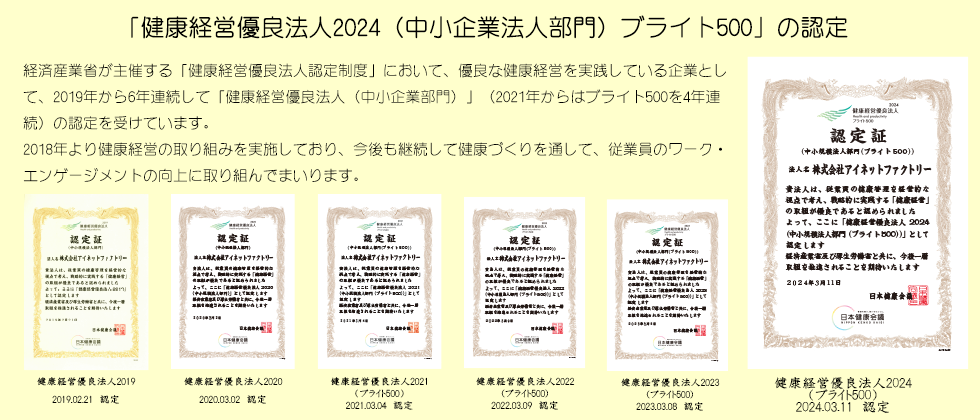 認定証