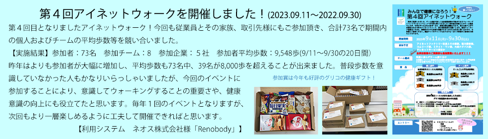 第4回アイネットウォーク